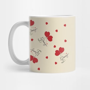 I love you 2 hearts beat as 1 Mug